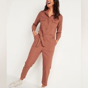 Tie Wasit Utility Jumpsuit